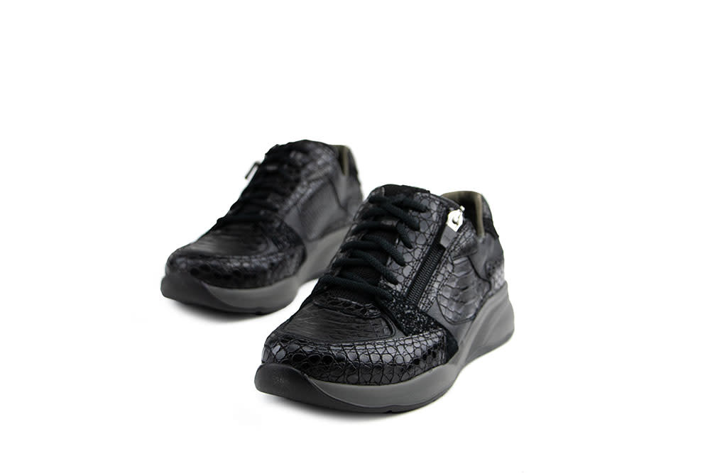 Durea Sneaker Zwart Kroko K