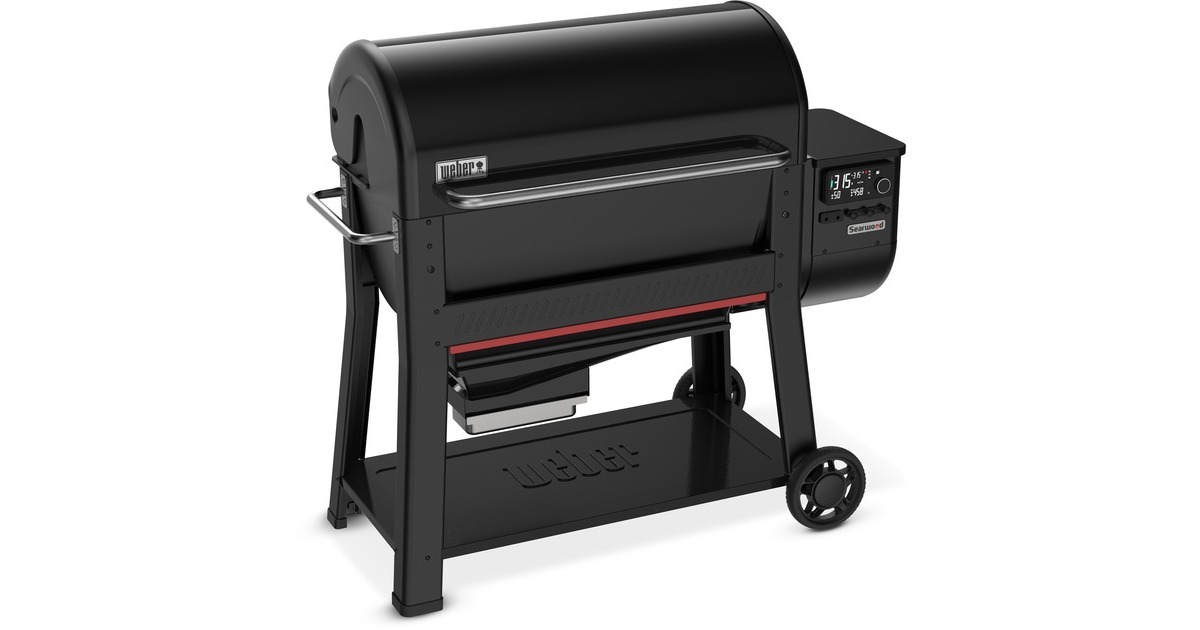WeberSearwood XL Pellet Grill barbecue  (Zwart, WLAN en Bluetooth, bediening via app)