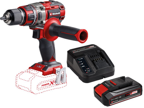 Einhell TP-CD 18/80 Li BL Solo + Einhell Power-X-Change 2,5 Ah Accu en oplader
