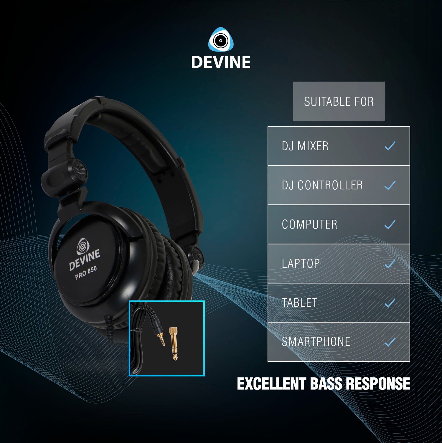 Devine PRO 850 DJ-hoofdtelefoon
