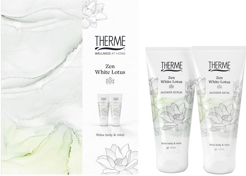 Therme Zen White Lotus Shower Gel + Shower Scrub Geschenkset