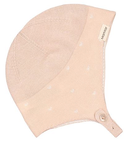 MarMar Babymütze - Modal Mix - Aly - Cream Taupe Hearts