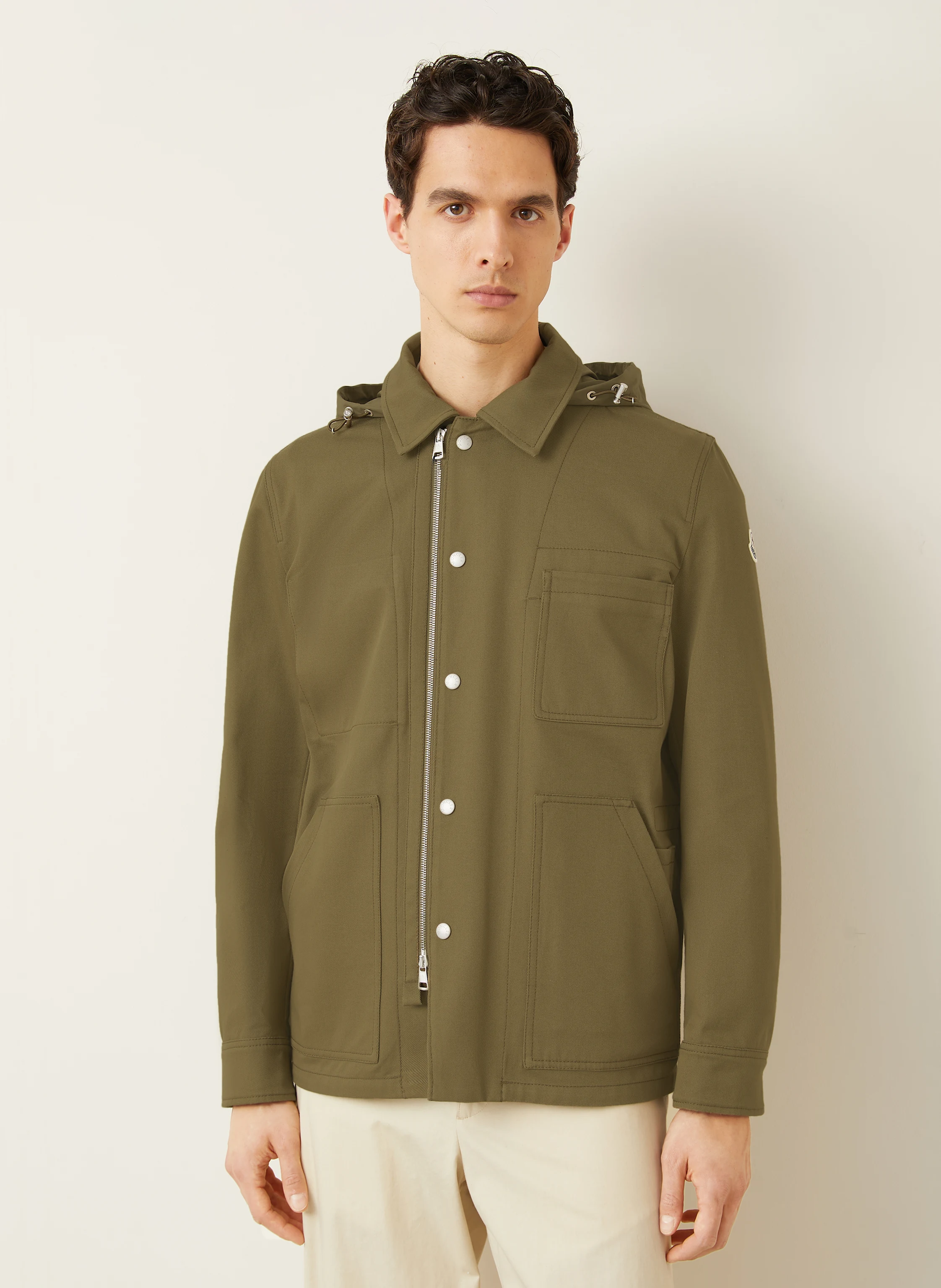 MONCLER Overjacket GUERLEDAN im Materialmix