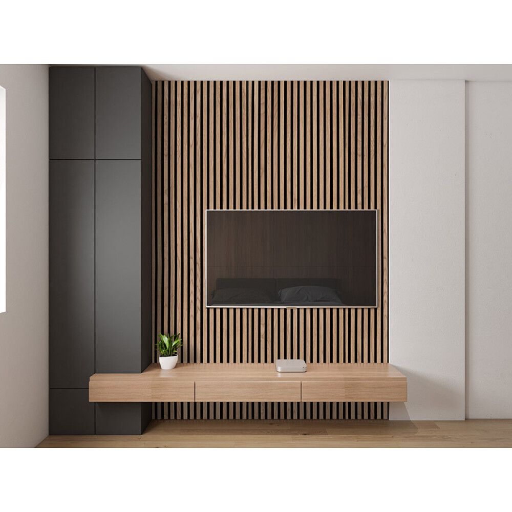 AKUSTIKKPANEL VILLA LYS EIK 2440X605X22MM