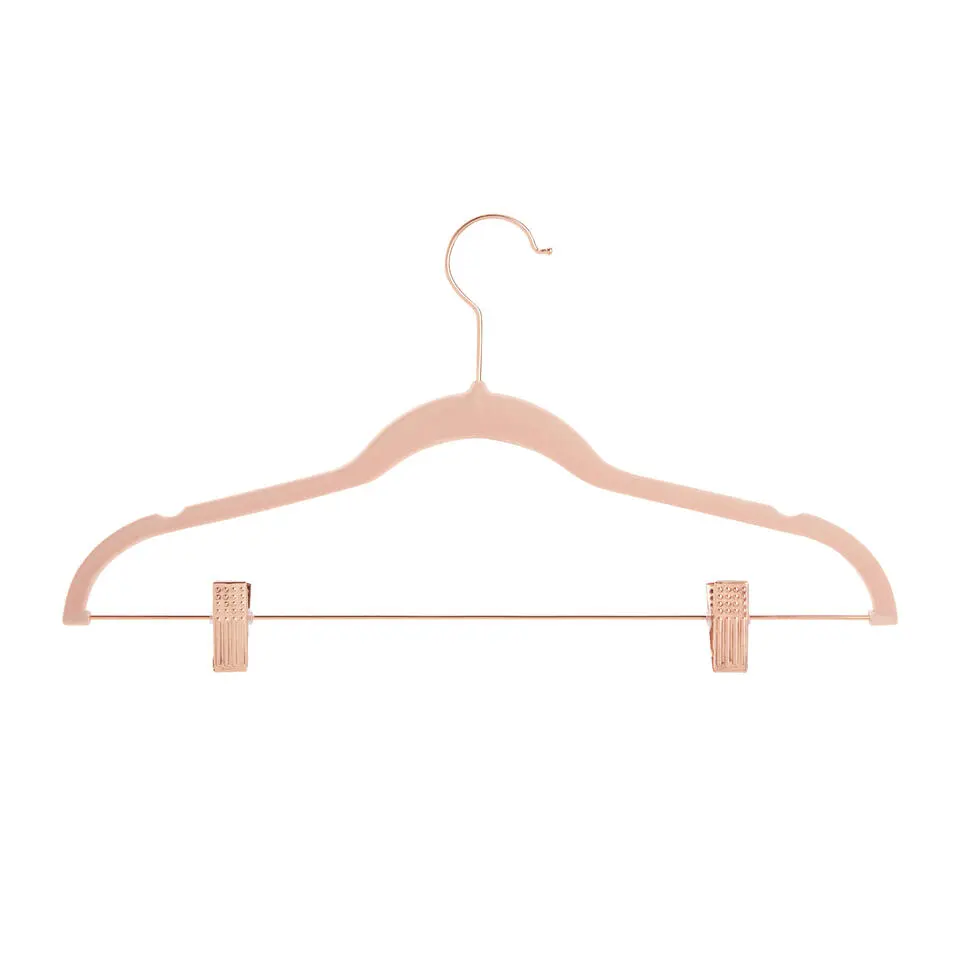 Kledinghangers - Broekhangers - 20 Stuks - Anti slip - Roze - Fluweel