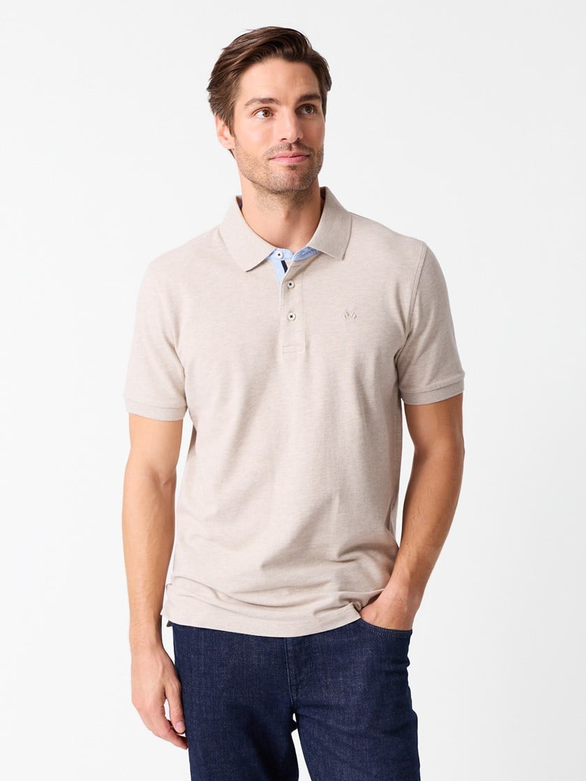 Mitch pique Feather Gray