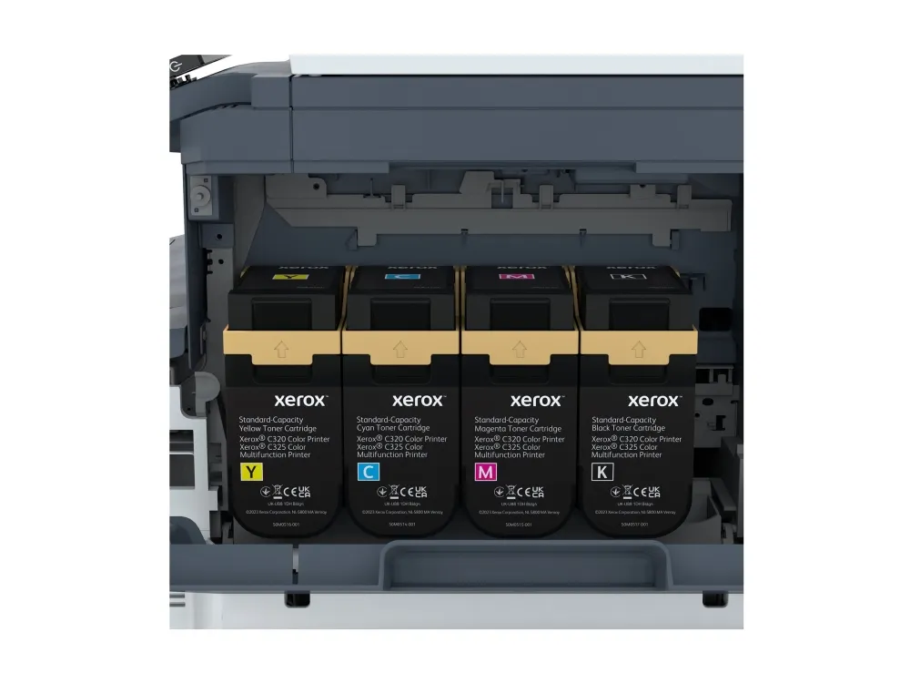 Xerox C325V_DNI - Multifunktionsprinter - farve - laser - Legal (216 x 356 mm) (original) - A4/Legal (medie) - op til 33 spm (kopiering) - op til 33 spm (udskriver) - 250 ark - 33.6 Kbps - USB 2.0, Gigabit LAN, Wi-Fi(n), USB - Green World Alliance re