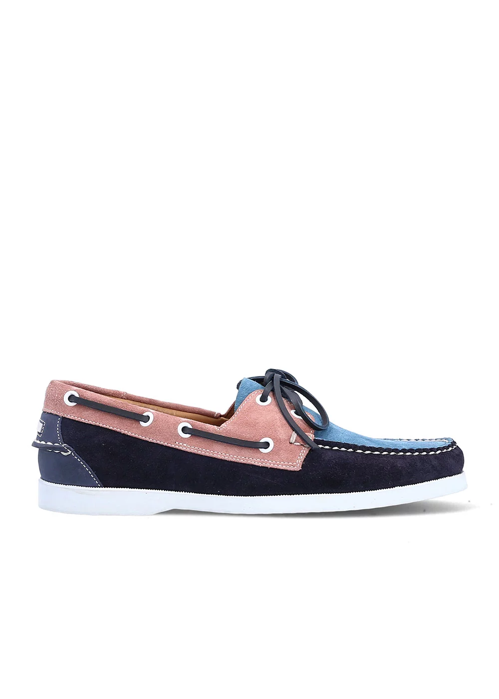 BOAT SHOE NUBUCK TRICOLORE