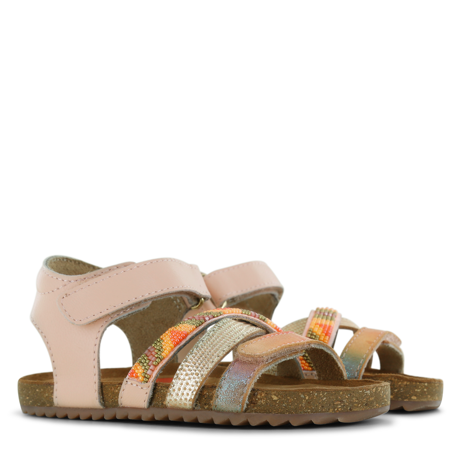 Shoesme beige sandaal Leer, Metallic | Meisjes schoenen