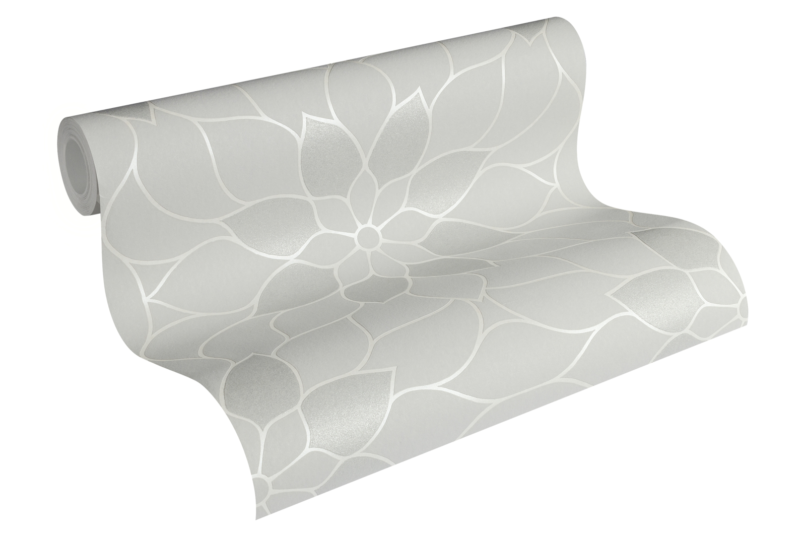 Vliestapete NEUE BUDE 2.0 - grau - Floral - 10 Meter