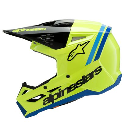 Casque cross Alpinestars SUPERTECH S-M3 - RADIUM - ENFANT - Jaune / Noir