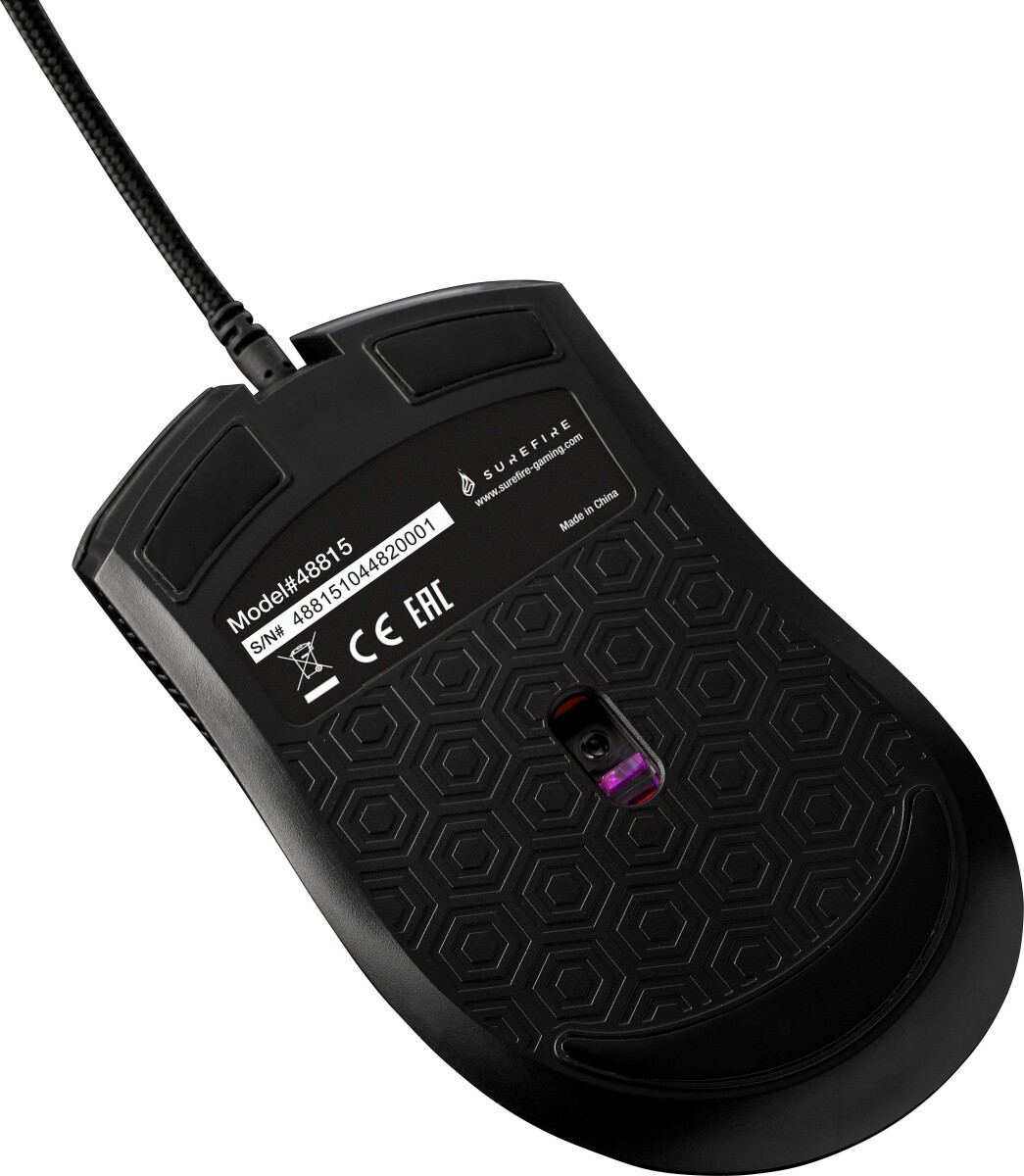 Surefire - Hawk Claw Gaming Mus - Rgb - Sort - 6.400 Dpi