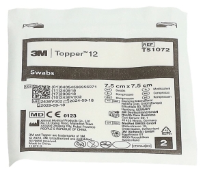TOPPER 12 NW Kompressen 7.5x7.5cm steril, 80 Stück