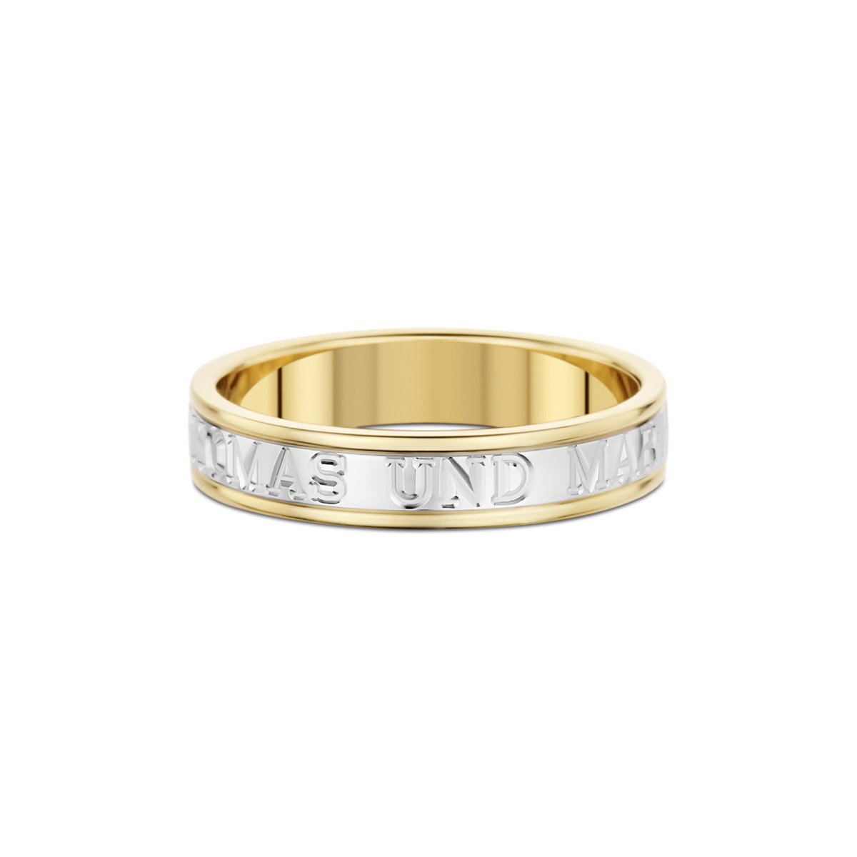 Alliance prénoms 2 ors 18 carats