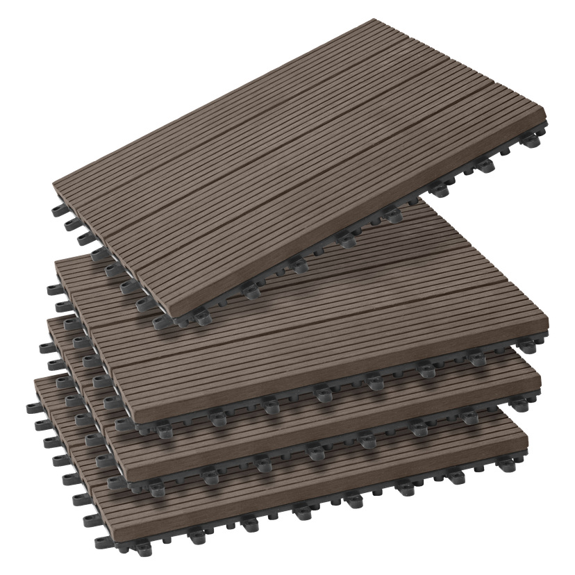 Gulvplater 4-pk 30x30 cm 0,36 m²