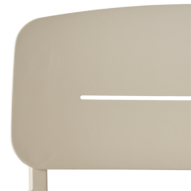 Fauteuil de jardin GoodHome Santorin en aluminium et polyester (pes) - Coloris sable - Hauteur 80,8 cm