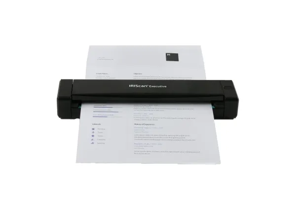 IRIS IRIScan Executive 4 - Scanner med papirfødning - Dual CIS - Duplex - 216 x 813 mm - 600 dpi x 600 dpi - op til 100 scanninger pr. dag - USB 2.0