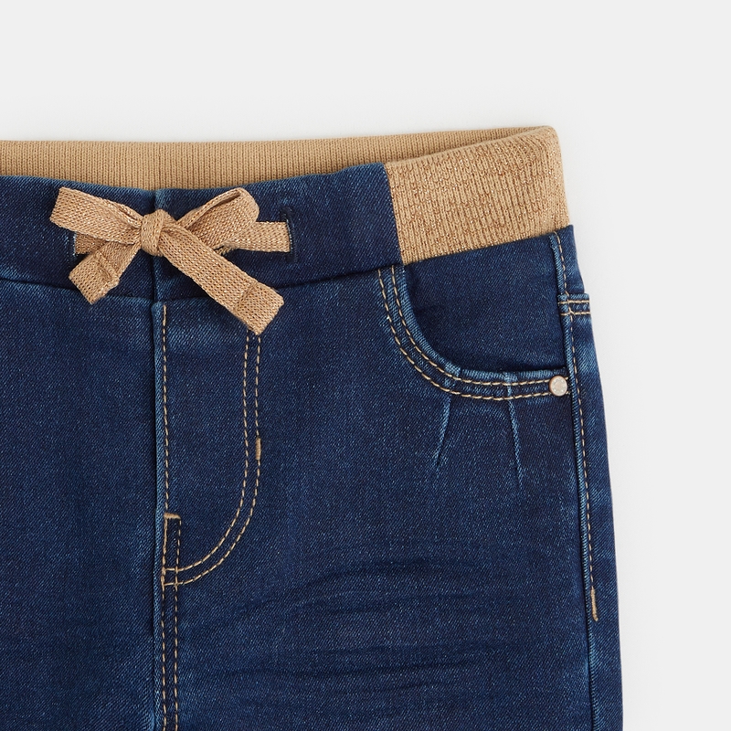 Pantalon jegging denim bleu bébé fille