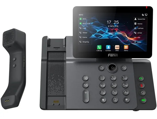 Fanvil V66 PRO, IP telefon, Mørkegrå, Forbundet håndsæt, Bord/Væg, SIP-info, 20 Linier