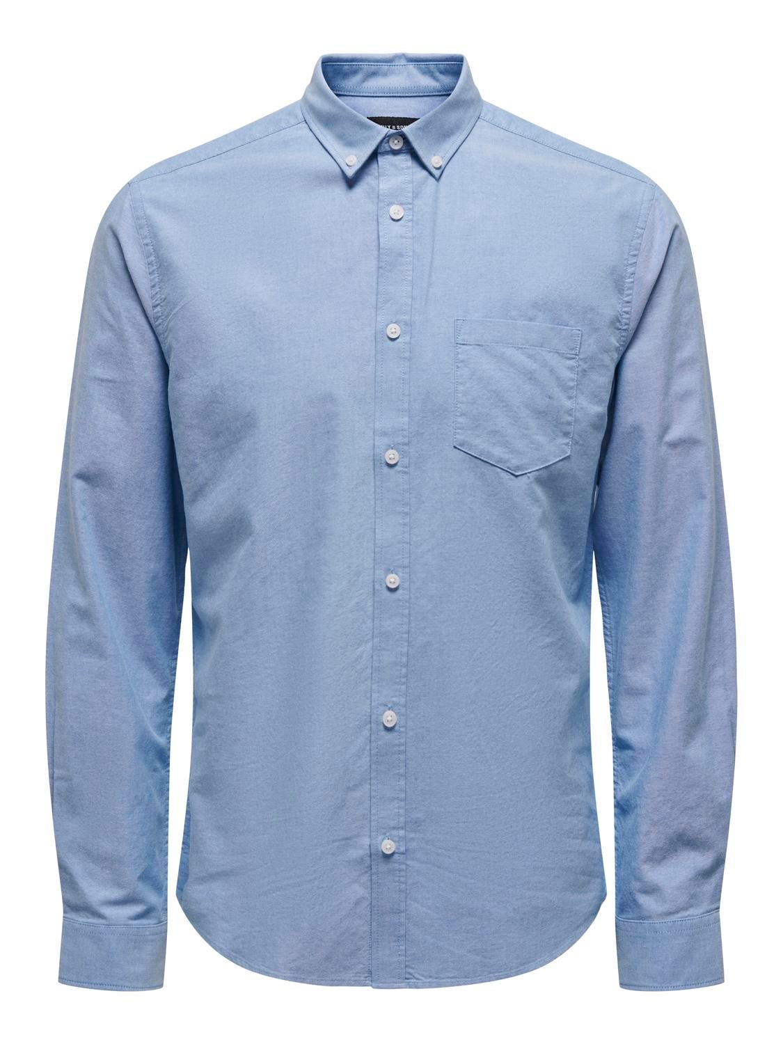 ONSALVARO Oxford Hemd Cashmere Blue