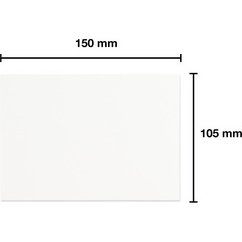 Carte, 250 g/m2, 105 x 150 mm, blanc