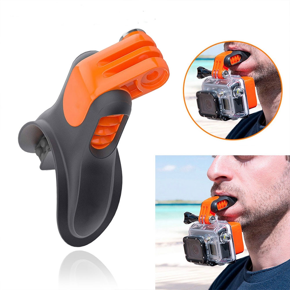 Mundhalterung Silikon Mundstück Surfen / Schnorchel Halterung für GoPro