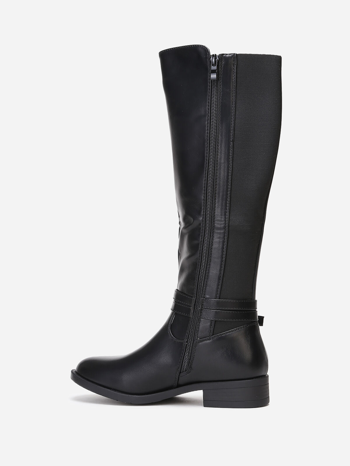 Bottes cavalières à brides- Noir