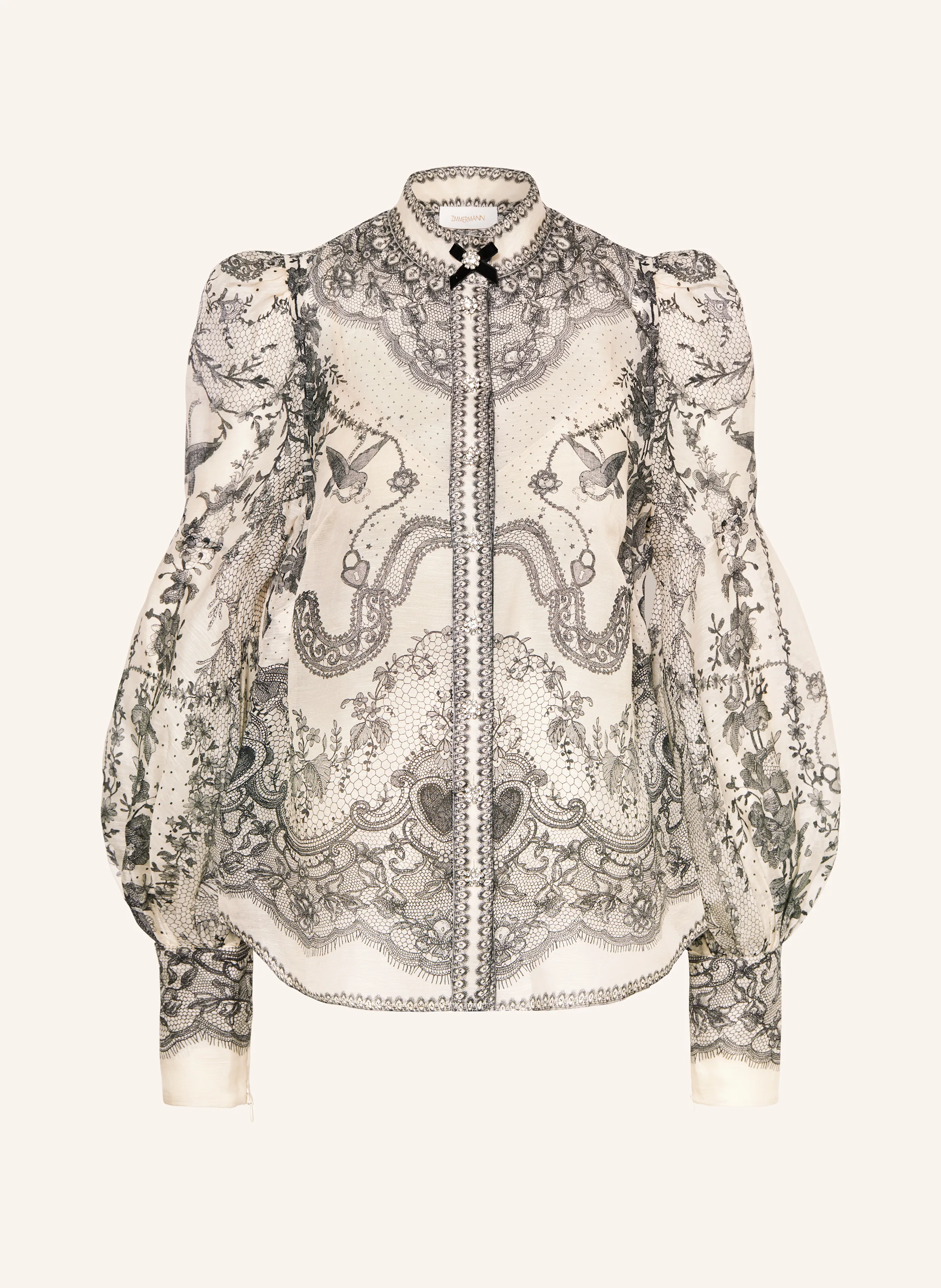 ZIMMERMANN Bluse CRUSH mit Leinen und Seide