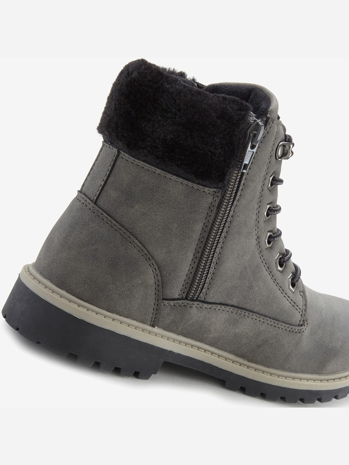 Bottines à lacets avec doublure toute douce
