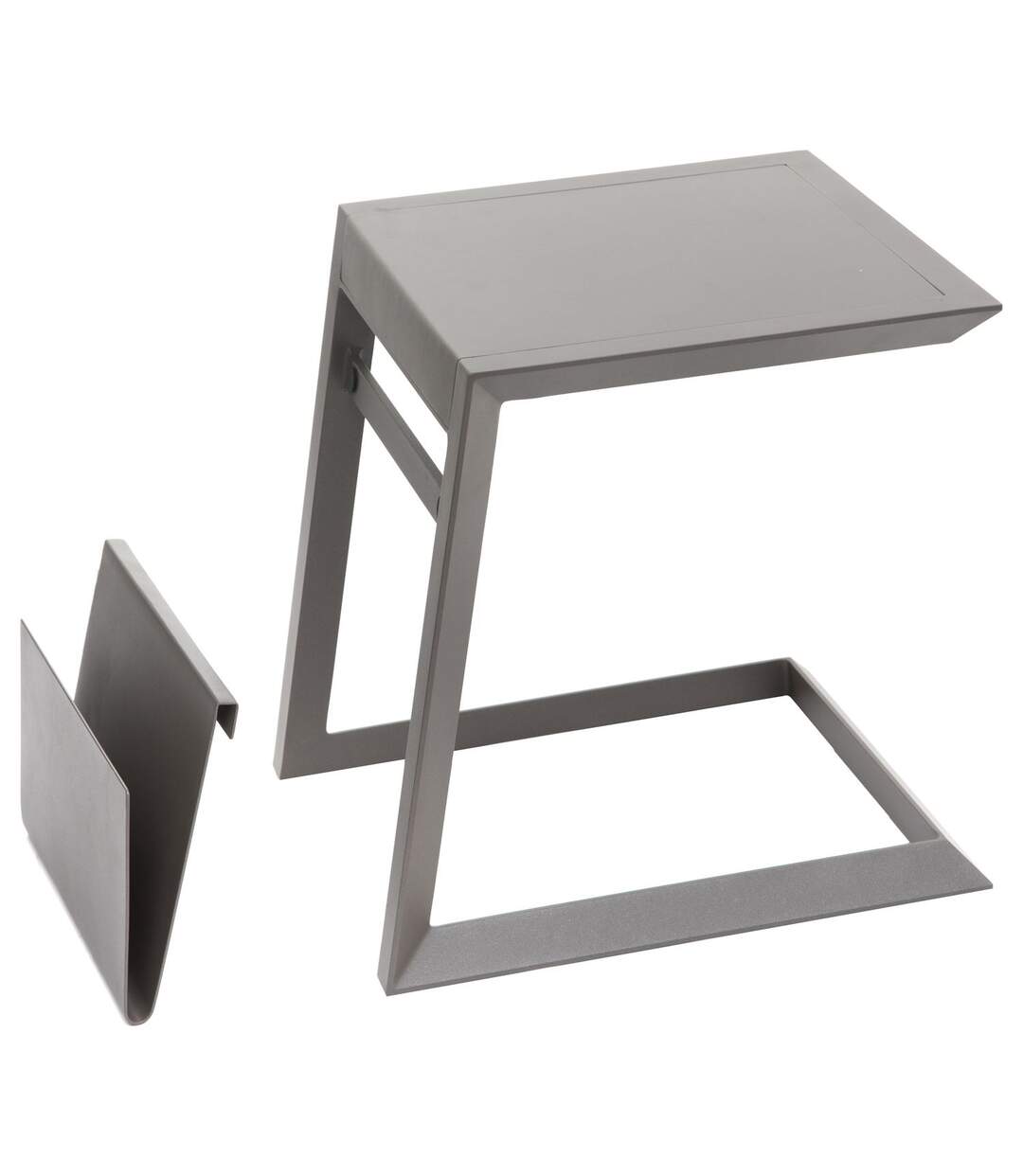 Table d'appoint de jardin design Allure - L. 55 x H. 55 cm - Marron praline