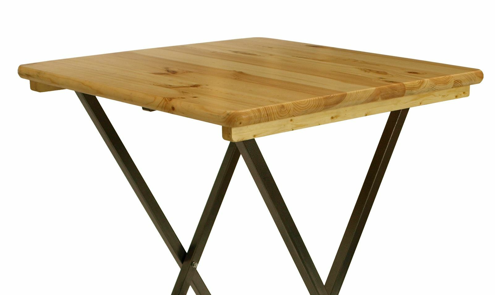DEGAMO Stehtisch ZÜRICH 78x78cm quadratisch, Metall + Holz lackiert