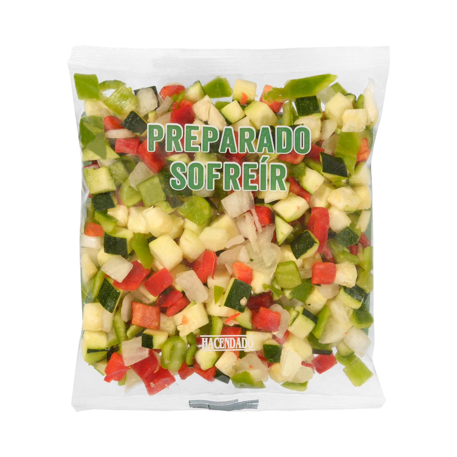 Légumes préparés à sauter, coupés et lavés
