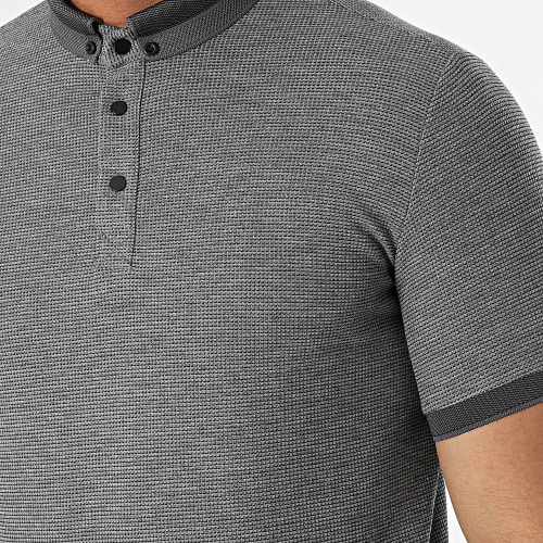 Polo A Manches Courtes 1070 Gris Anthracite