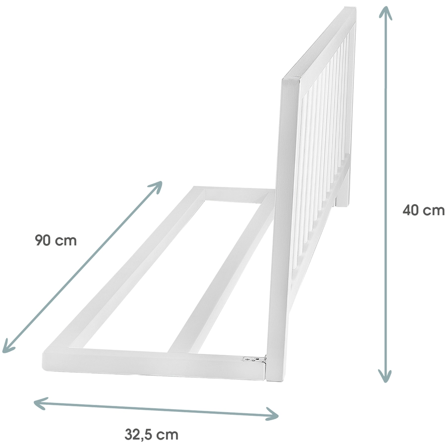 kindsgard Bettschutzgitter frakant weiß 90 cm