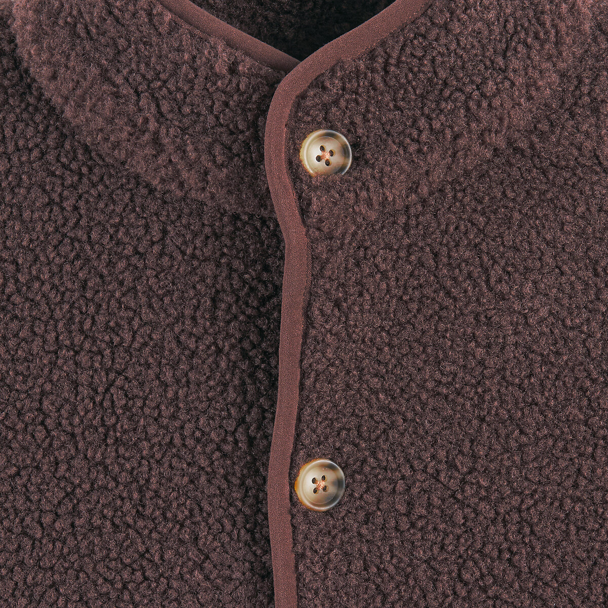 COLEÇÕES LA REDOUTE<br>Colete para usar em casa em sherpa com forro de lã