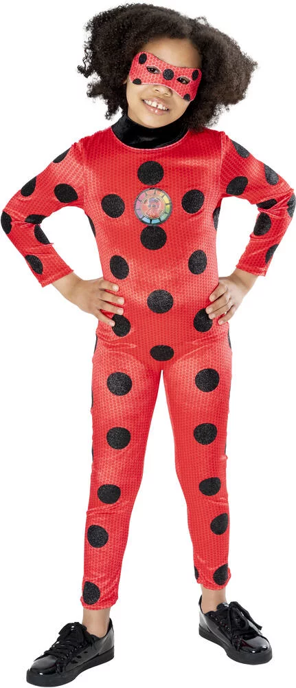 DÉGUISEMENT LUXE LADYBUG SUR CINTRE - TAILLE M 5-6 ANS