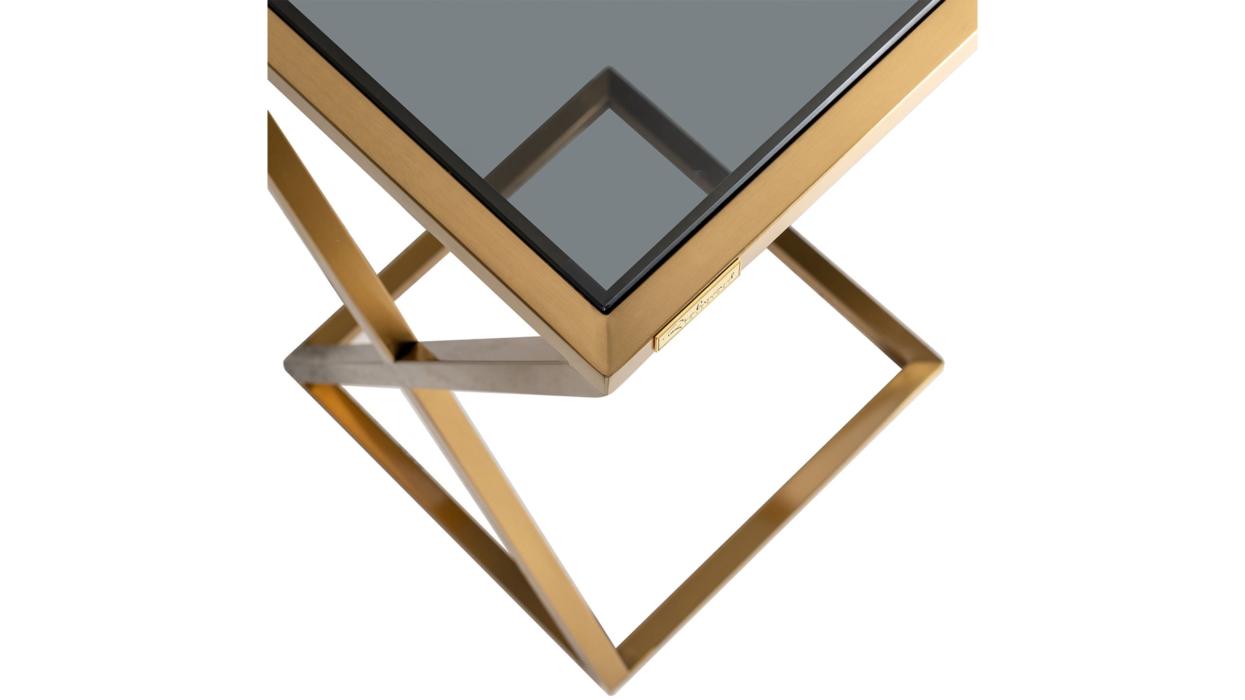 Bijzettafel goud 210847 Paramount B35 x D35 x H66 cm
