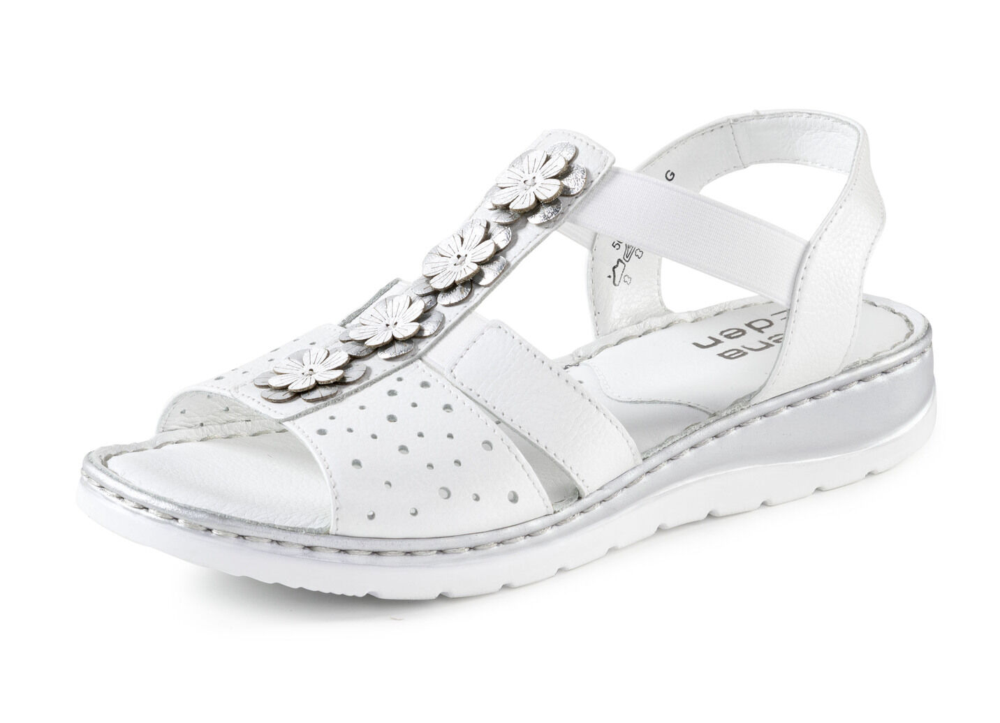 ELENA EDEN, sommerliche Damen-Sandalen, Weite G, aus Leder