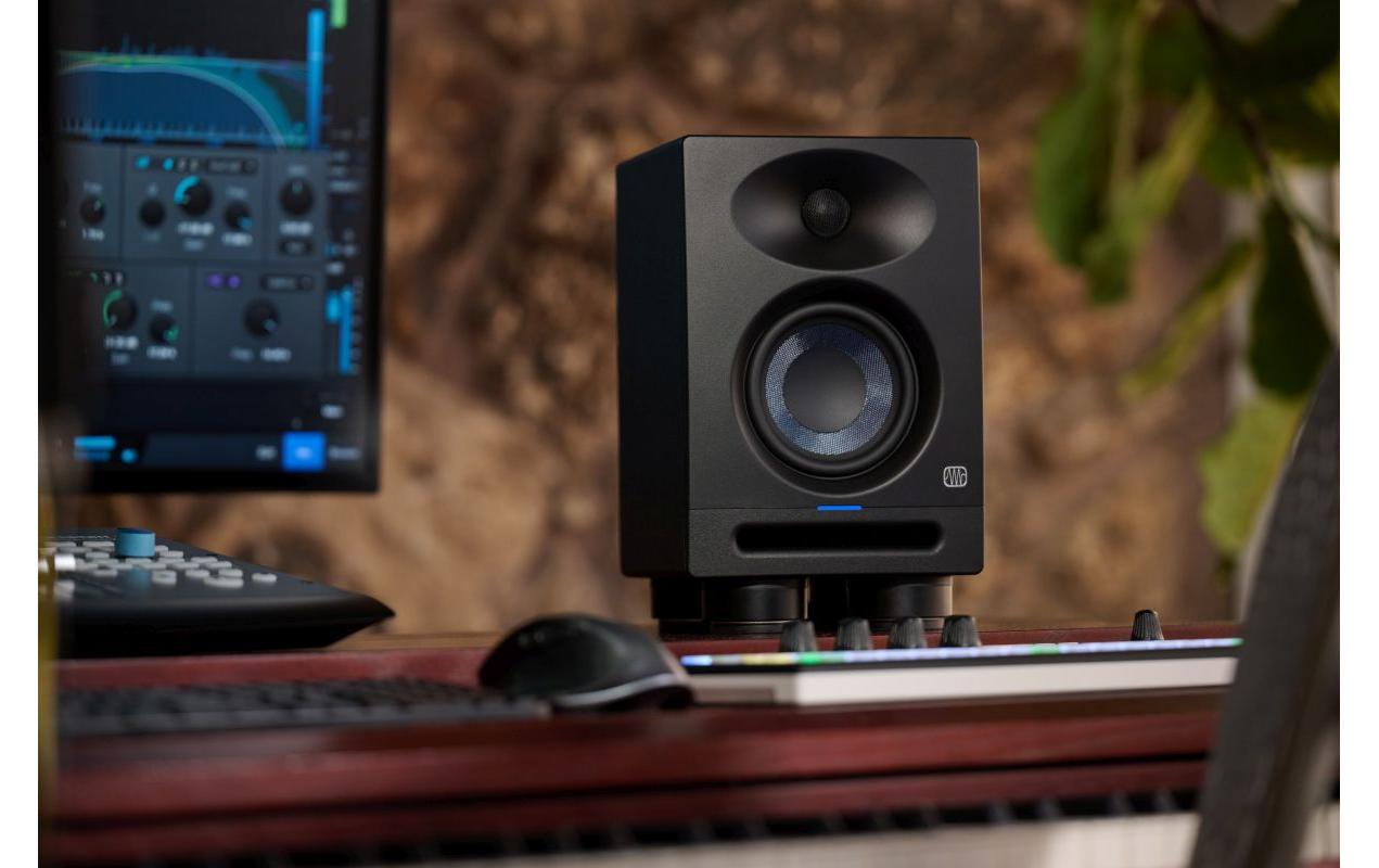 Studiomonitor Eris Studio 4 Schwarz<br>Aktive 4.5-Zoll 2-Wege-Studiomonitore mit EBM Wave Guide