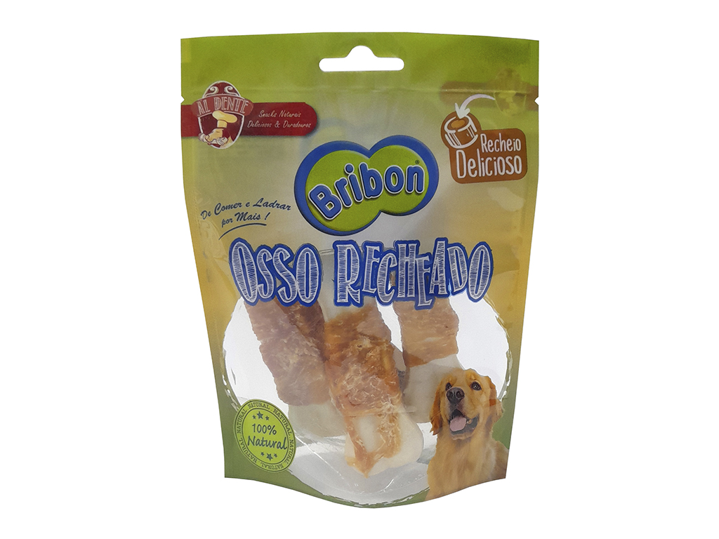 OSSO RECHEADO BRIBON AL DENTE M PACK 3 UNIDADES