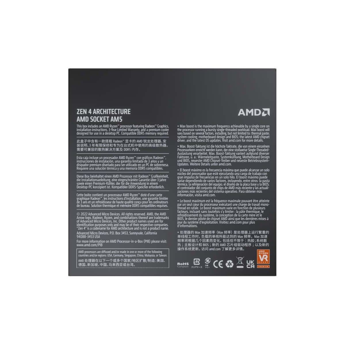 AMD Ryzen™ 9 7900 prosessor