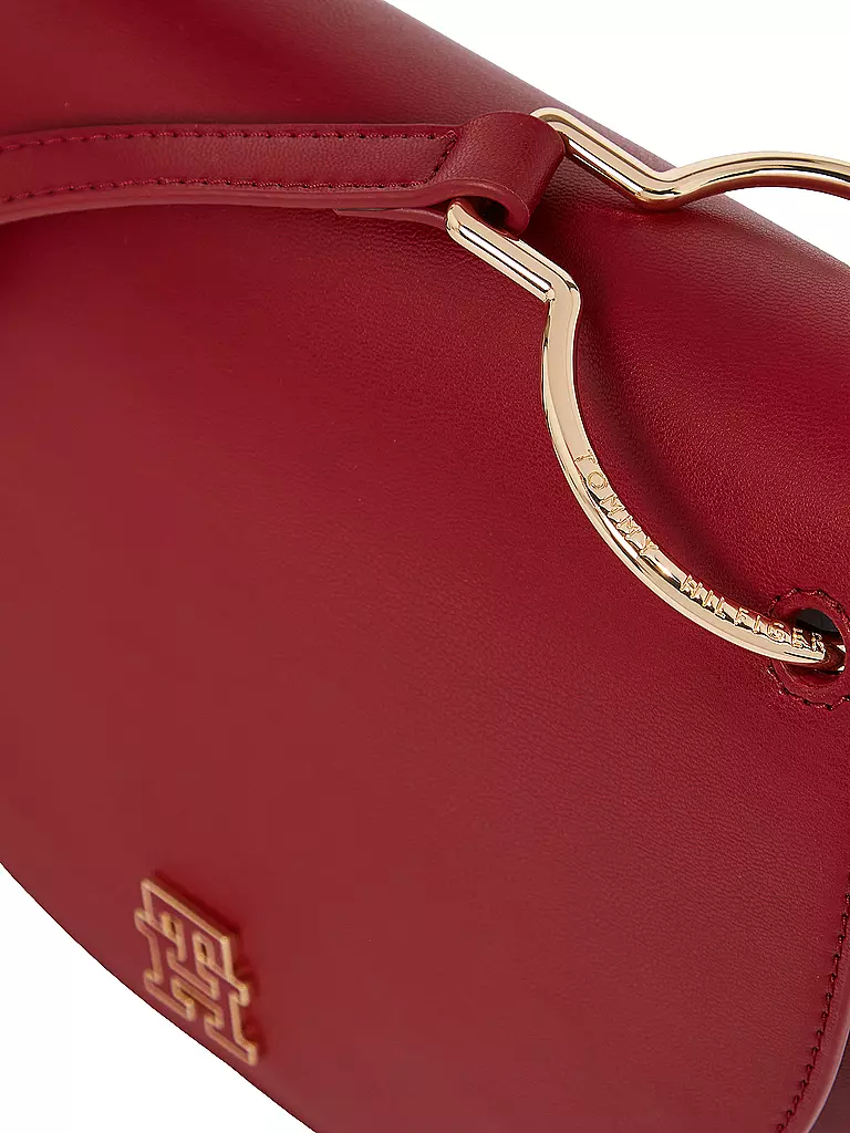 TOMMY HILFIGER Tasche - Umhängetasche CHIC SADDLE BAG dunkelrot