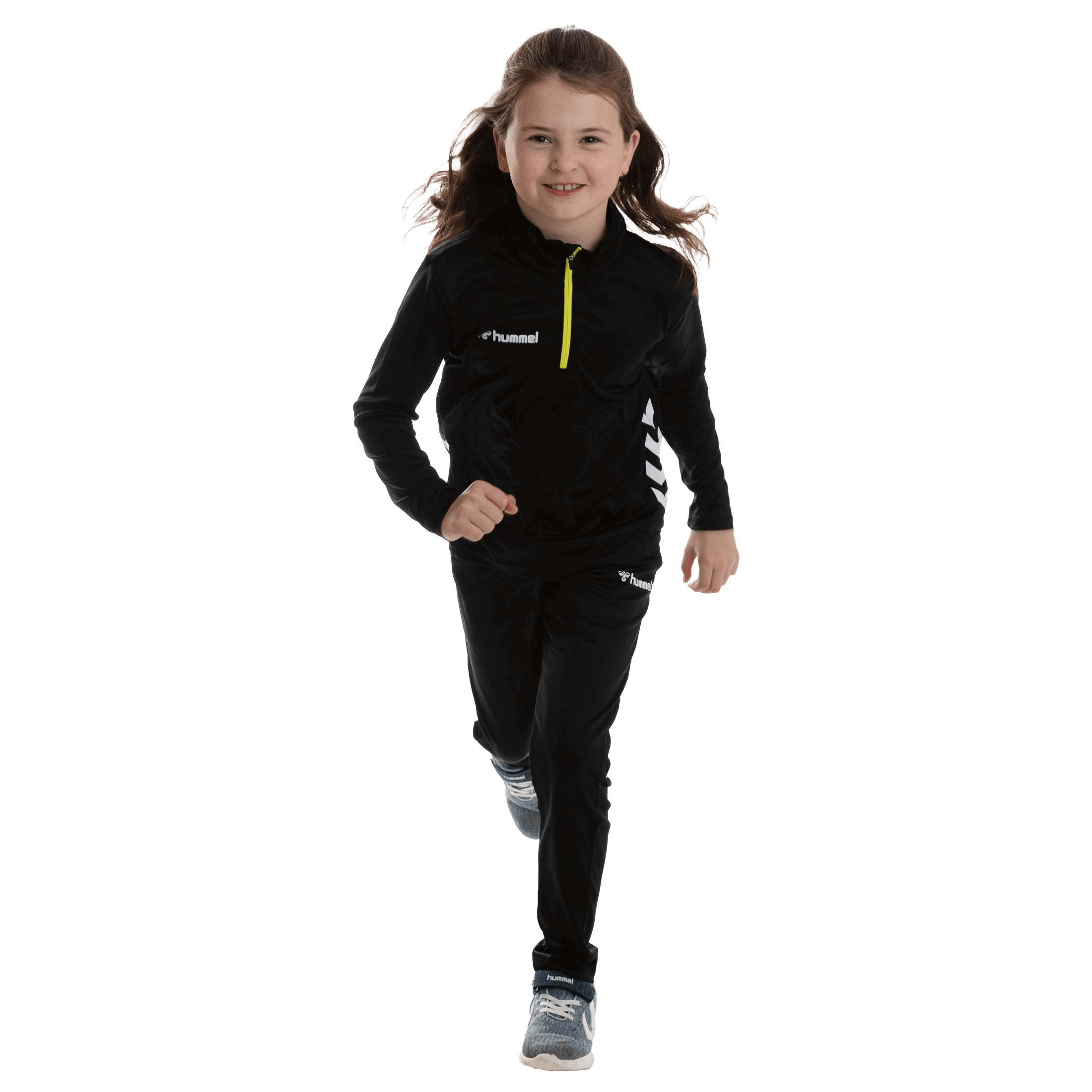 Hummel hmlMOVER 1/2 Zip Poly Sweatshirt Jr - Treningstøy