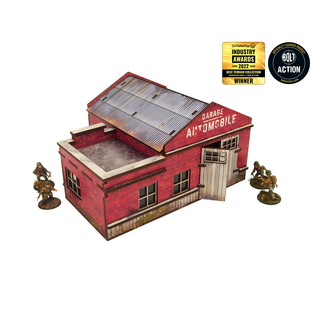 WW2 - Normandy Garage w. Petrol Station