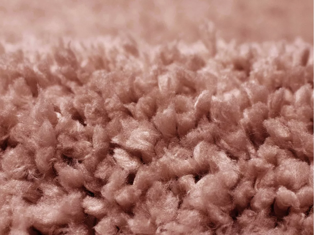 Tapis shaggy à motifs abstraits- 160 x 230 cm - Blanc et Marron - RUMINIA