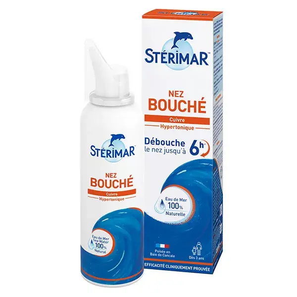 Spray Nasal Hipertônico Sterimar para Desobstrução Nasal 100ml