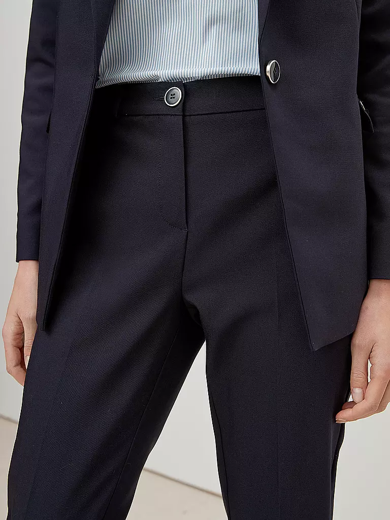 COMMA Hose Slim Fit 7/8 blau