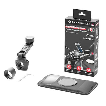 Support Smartphone Shapeheart téléphone pour guidon de moto PRO BOOST