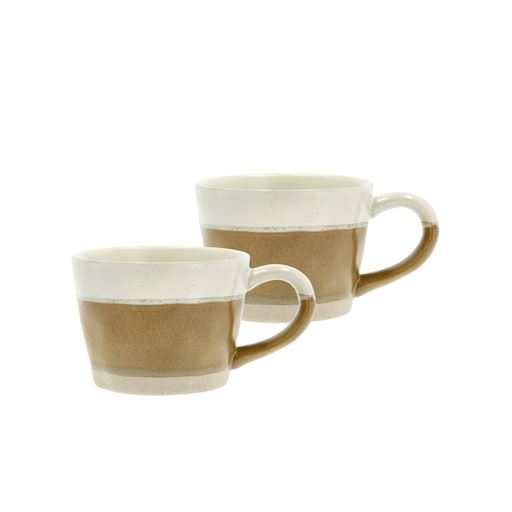 Villa Collection Evig 2-pak Krus, Brown/Cream, 30 cl