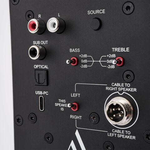 Argon Audio STUDIE 3 – ultracompacte actieve pc-luidsprekers Wit